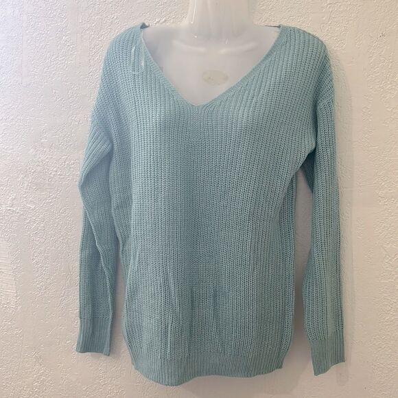 POOF appareal light blue sweater size S - Picture 1 of 4